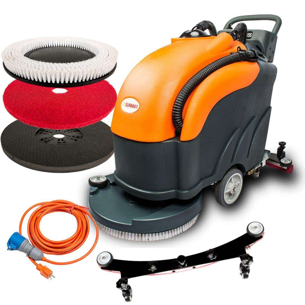 RT50AC 22" Corded Walk-Behind Commercial Floor Scrubber – 110V, 13.2 Gal Tank, 31" Squeegee