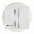 Luxenap Square Pure White Paper Napkin - Super Lux - 15 3/4" x 15 3/4" - 25 count box