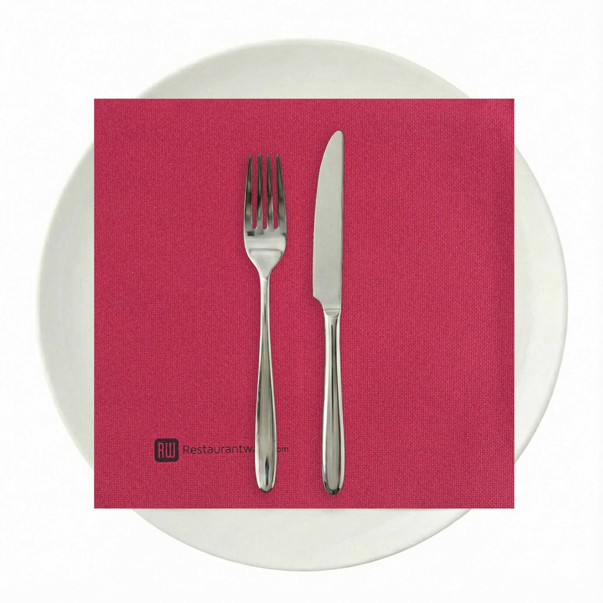Luxenap Square Bordeaux Paper Napkin - Air Laid - 15 3/4" x 15 3/4" - 25 count box
