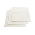 Luxenap Square Vintage White Paper Napkin - Air Laid - 15 3/4" x 15 3/4" - 25 count box