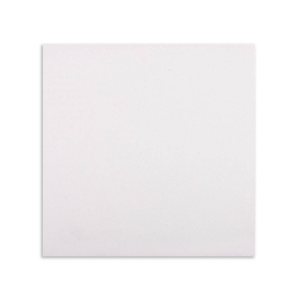 Luxenap Square Greco White Paper Napkin - Air Laid - 15 3/4" x 15 3/4" - 25 count box