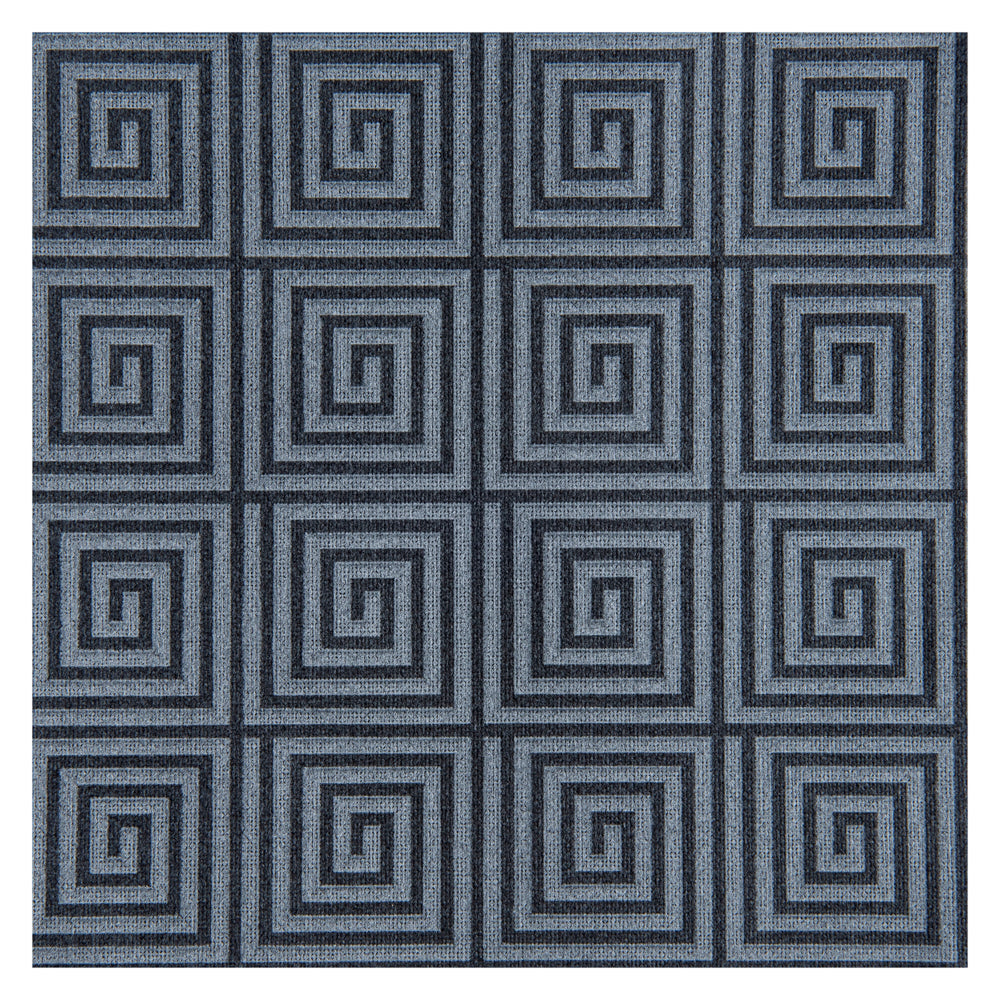 Luxenap Square Greco Black Paper Napkin - Air Laid - 15 3/4" x 15 3/4" - 25 count box