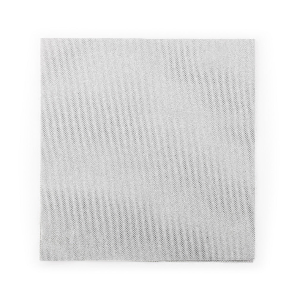 Luxenap Square Gray Paper Napkin - Micropoint, 2-Ply - 15 1/2" x 15 1/4" - 50 count box