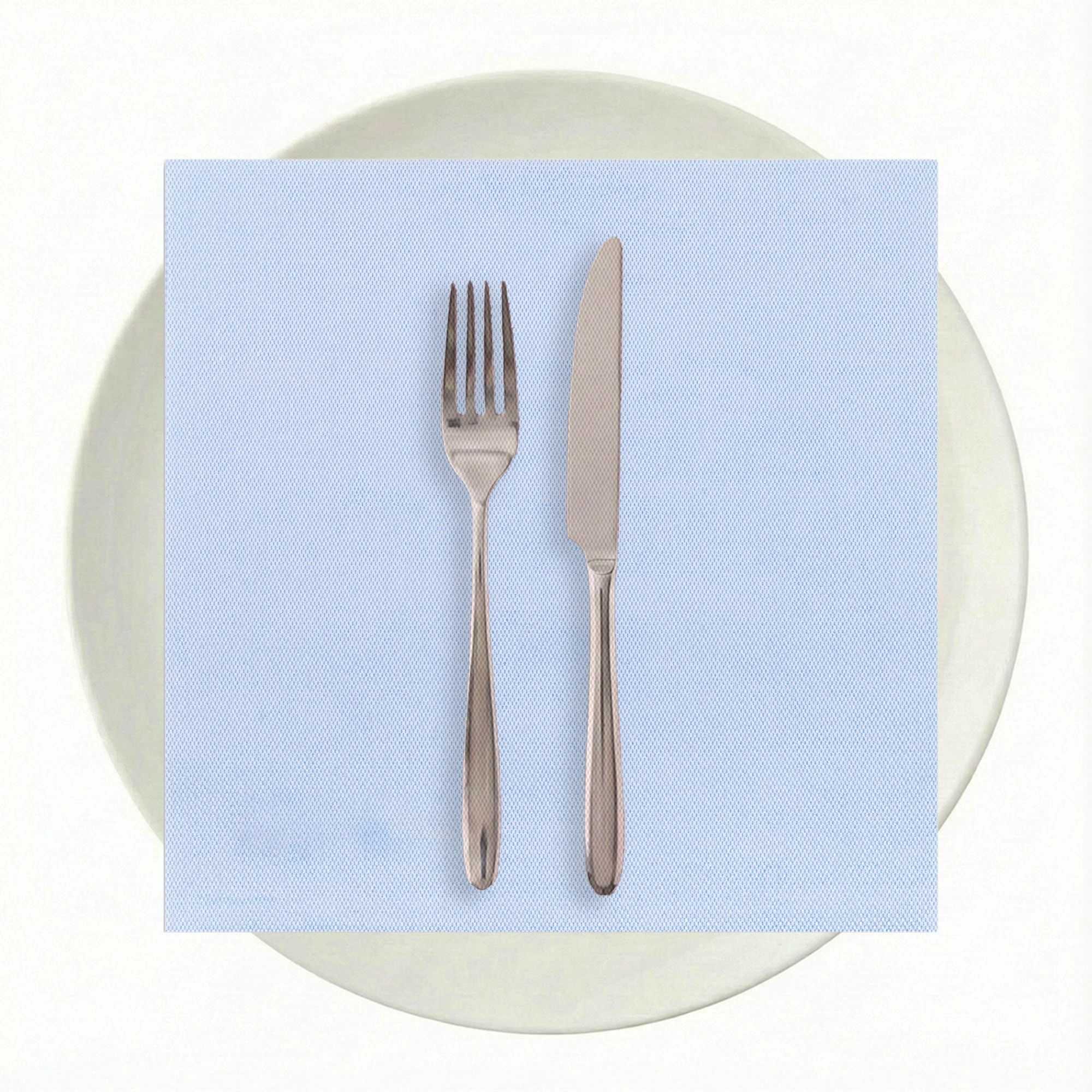 Luxenap Square Celeste Denim Paper Napkin - Air Laid - 15 3/4" x 15 3/4" - 600 count box