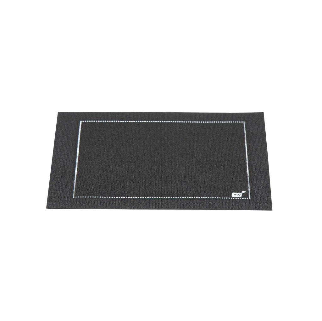 Luxenap Square Black Cotton Cocktail Napkin - Organic, Disposable - 4 1/2" x 4 1/2" - 50 count box