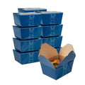 Bio Tek 30 oz Rectangle Frenchie Paper #1 Bio Box Take Out Container - 5" x 4" x 2 1/2" - 50 count box