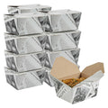 Bio Tek 30 oz Rectangle Newsprint Paper #1 Bio Box Take Out Container - 5" x 4" x 2 1/2" - 50 count box