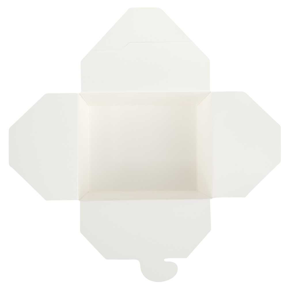 Bio Tek 30 oz Rectangle White Paper #1 Bio Box Take Out Container - 5" x 4" x 2 1/2" - 200 count box