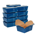 Bio Tek 45 oz Rectangle Frenchie Paper #8 Bio Box Take Out Container - 6 3/4" x 5 1/2" x 2 1/2" - 50 count box
