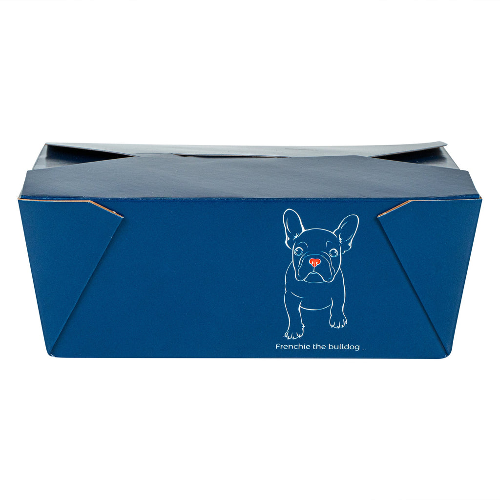 Bio Tek 45 oz Rectangle Frenchie Paper #8 Bio Box Take Out Container - 6 3/4" x 5 1/2" x 2 1/2" - 50 count box