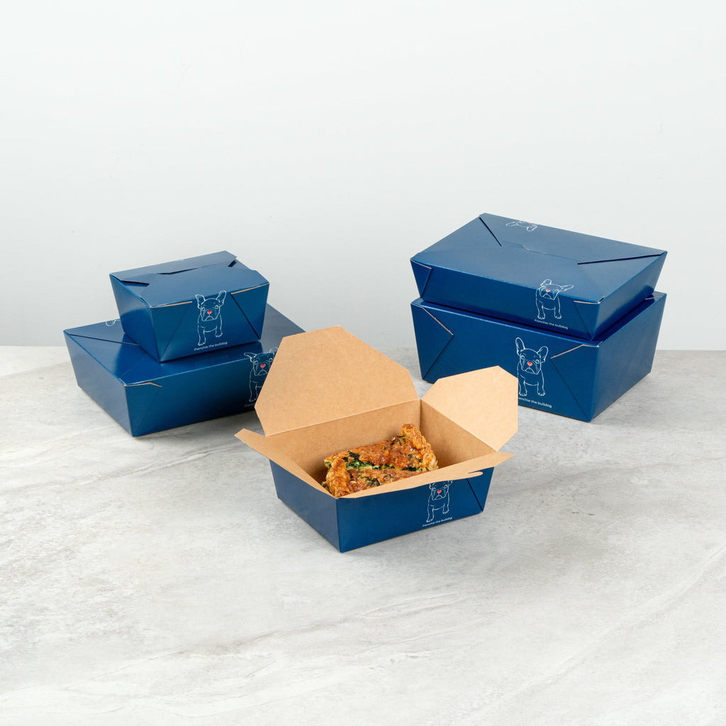 Bio Tek 45 oz Rectangle Frenchie Paper #8 Bio Box Take Out Container - 6 3/4" x 5 1/2" x 2 1/2" - 50 count box