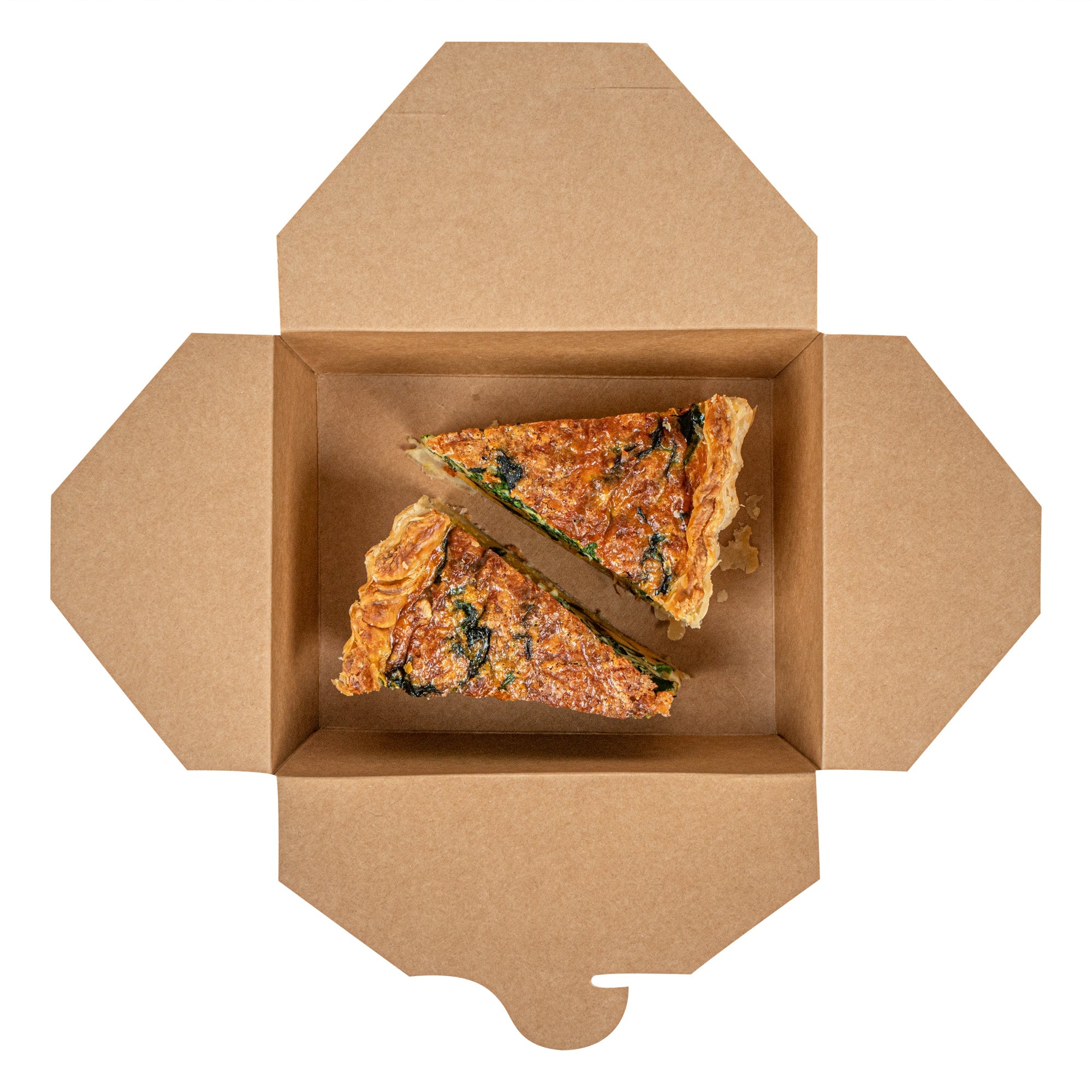Bio Tek 45 oz Rectangle Frenchie Paper #8 Bio Box Take Out Container - 6 3/4" x 5 1/2" x 2 1/2" - 200 count box