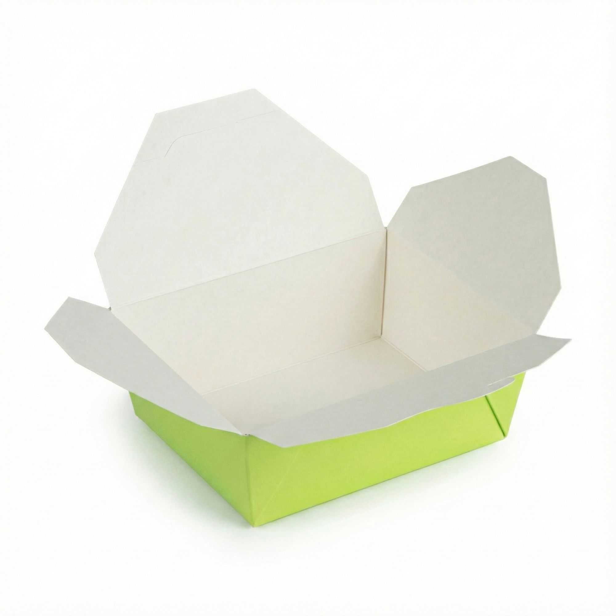 Bio Tek 45 oz Rectangle Eco Green Paper #8 Bio Box Take Out Container - 6 3/4" x 5 1/2" x 2 1/2" - 200 count box