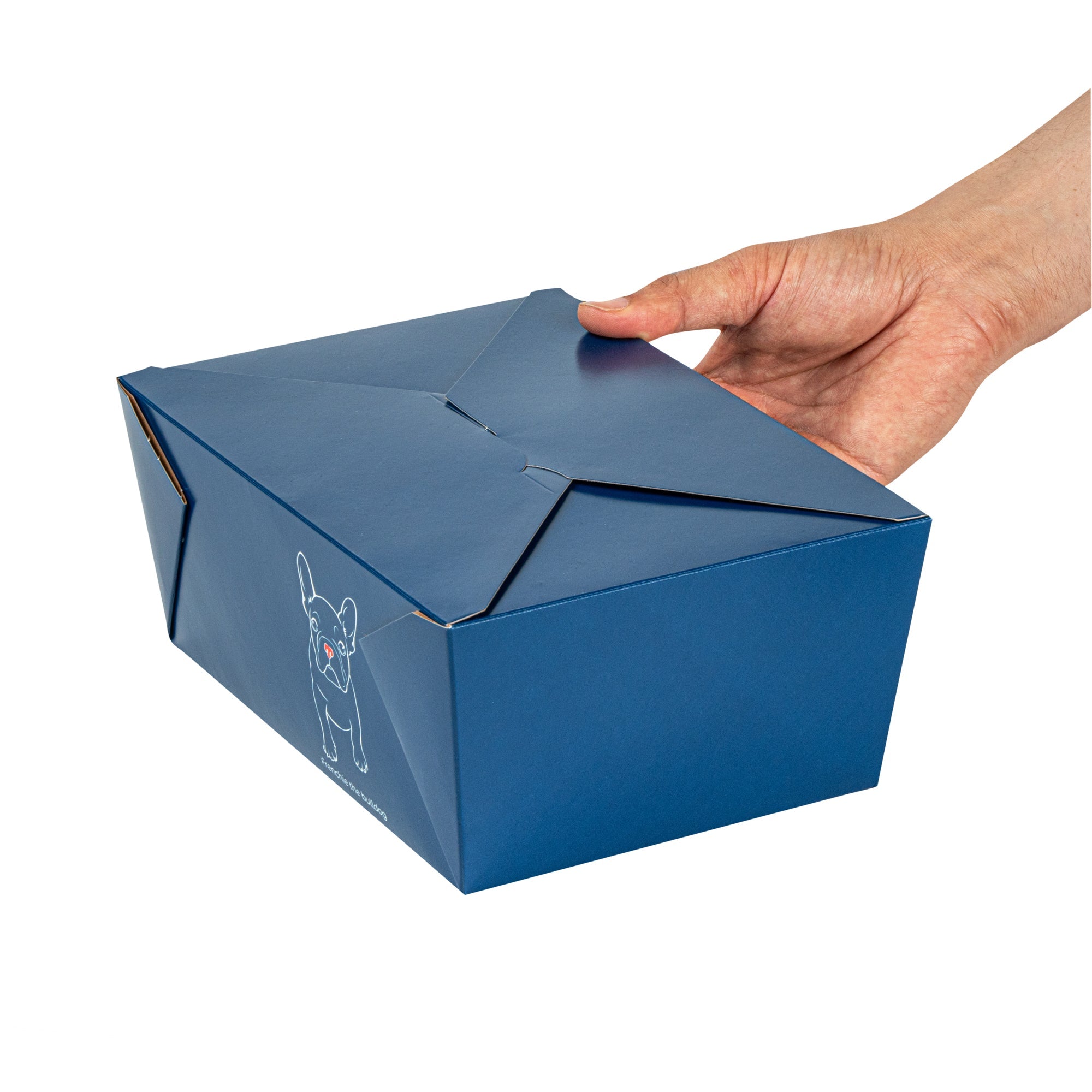 Bio Tek 98 oz Frenchie Paper #4 Bio Box Take Out Container - 8 1/2" x 6 1/4" x 3 1/2" - 200 count box