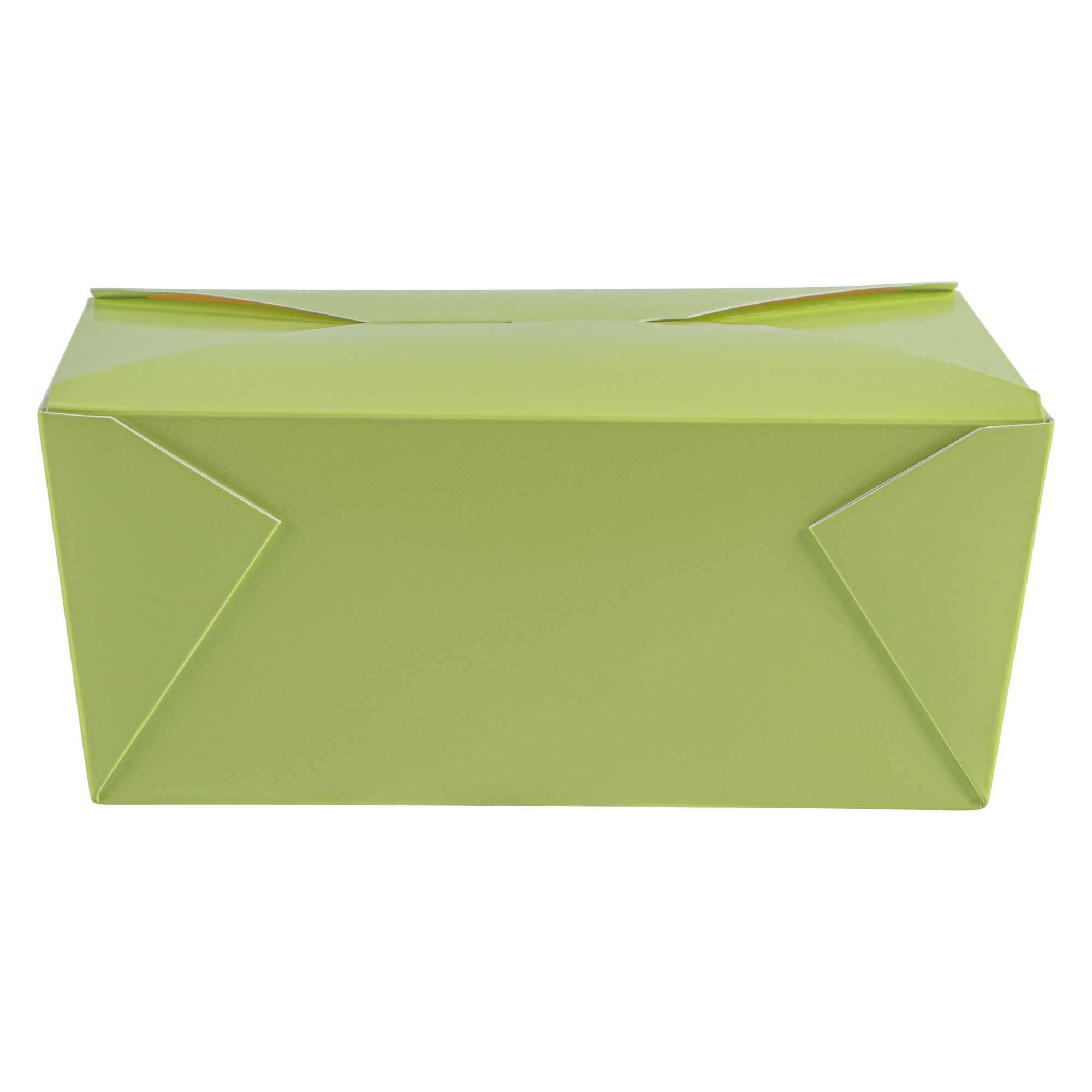 Bio Tek 98 oz Rectangle Eco Green Paper #4 Bio Box Take Out Container - 8 1/2" x 6 1/4" x 3 1/2" - 50 count box
