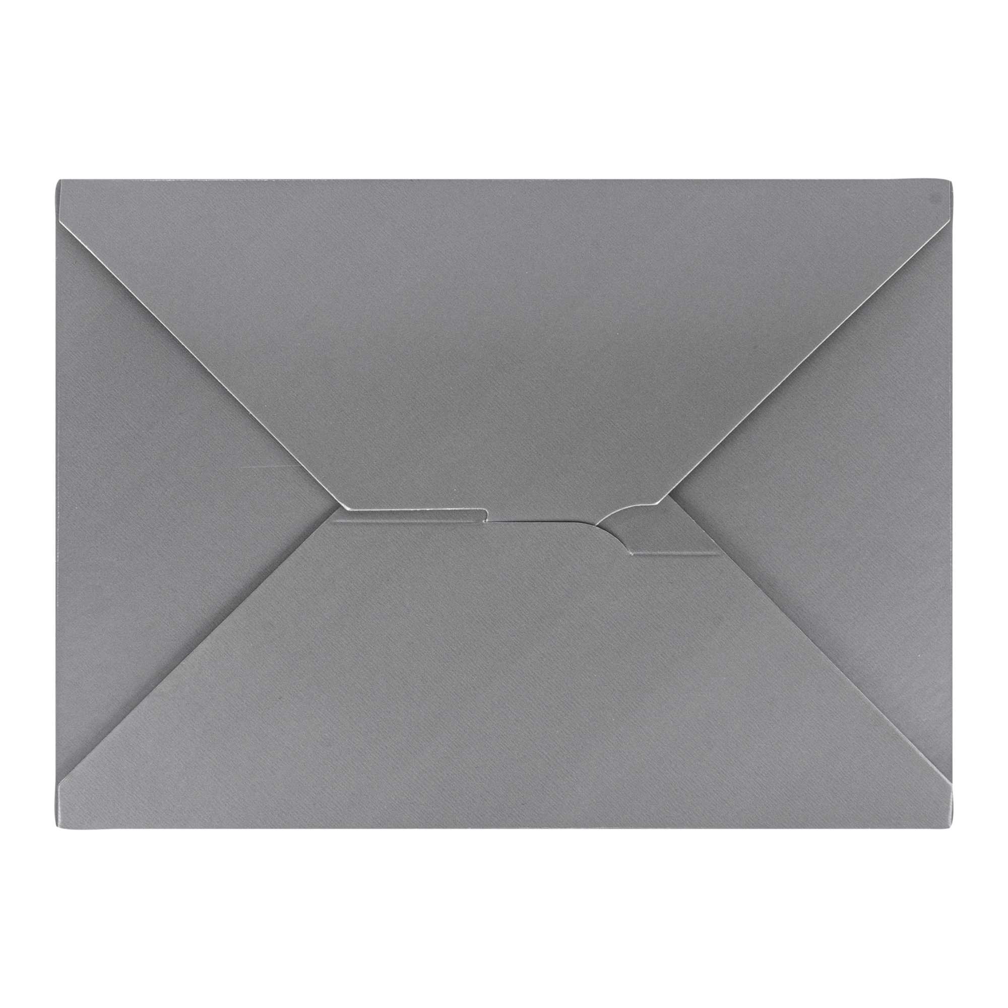 Bio Tek 98 oz Rectangle Gray Paper #4 Bio Box Take Out Container - 8 1/2" x 6 1/4" x 3 1/2" - 50 count box