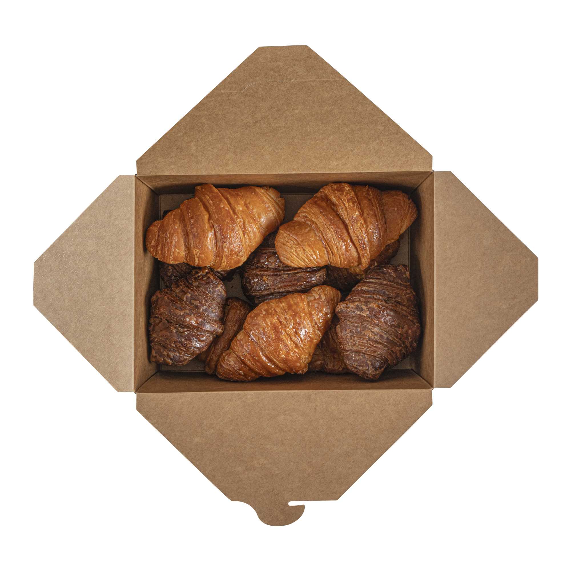 Bio Tek 98 oz Rectangle Newsprint Paper #4 Bio Box Take Out Container - 8 1/2" x 6 1/4" x 3 1/2" - 50 count box