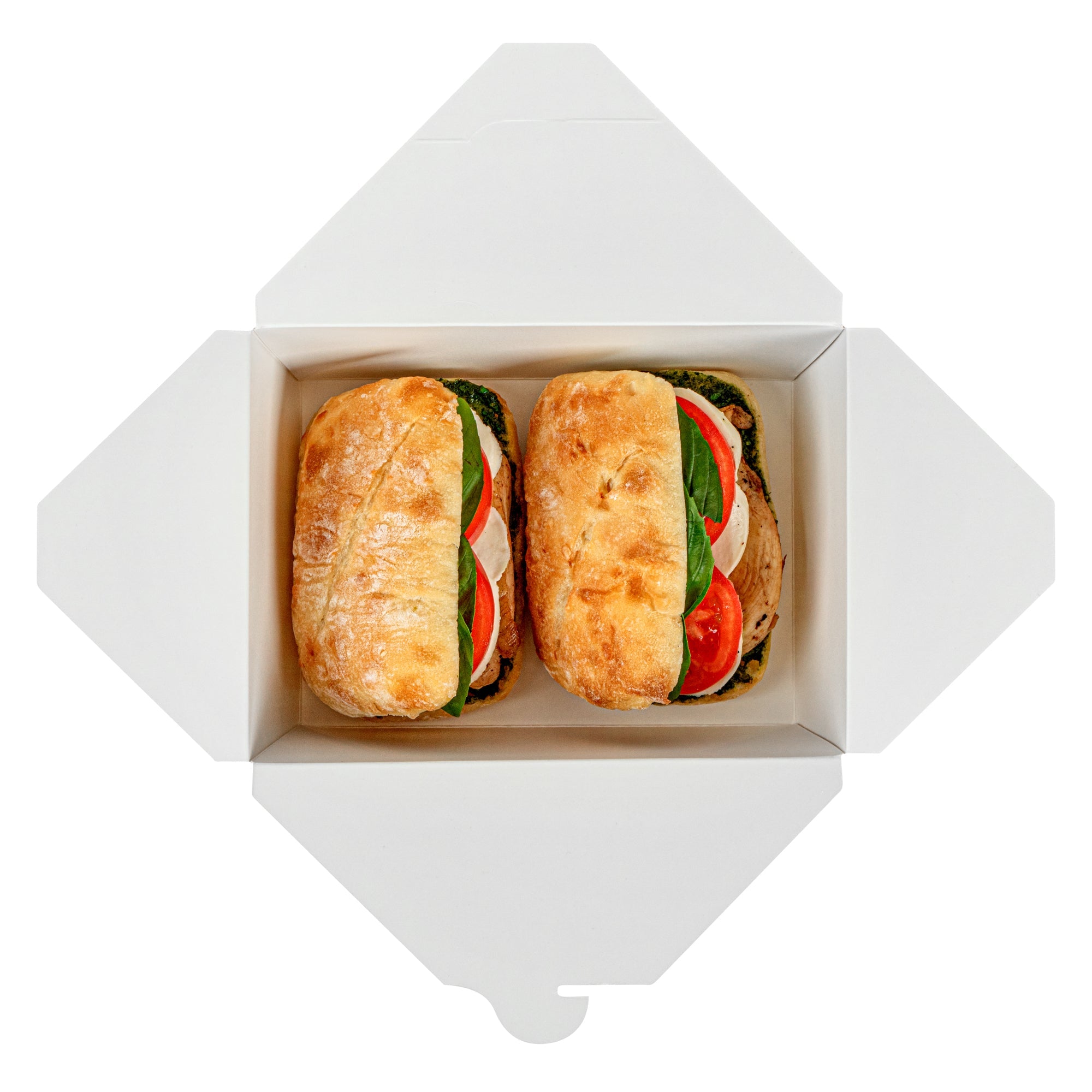 Bio Tek 98 oz Pink and White Stripe Paper #4 Bio Box Take Out Container - 8 1/2" x 6 1/4" x 3 1/2" - 200 count box