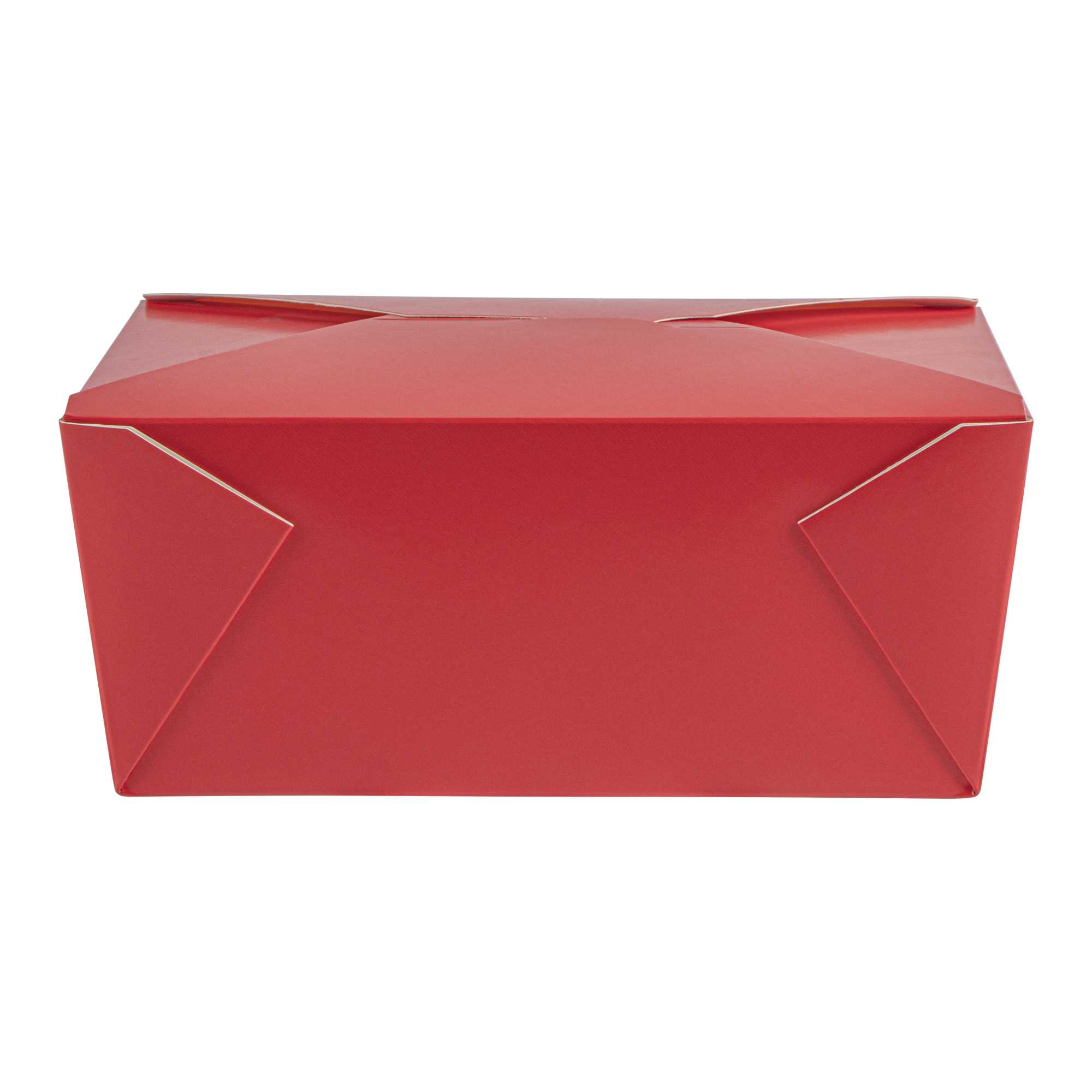 Bio Tek 98 oz Rectangle Red Paper #4 Bio Box Take Out Container - 8 1/2" x 6 1/4" x 3 1/2" - 50 count box