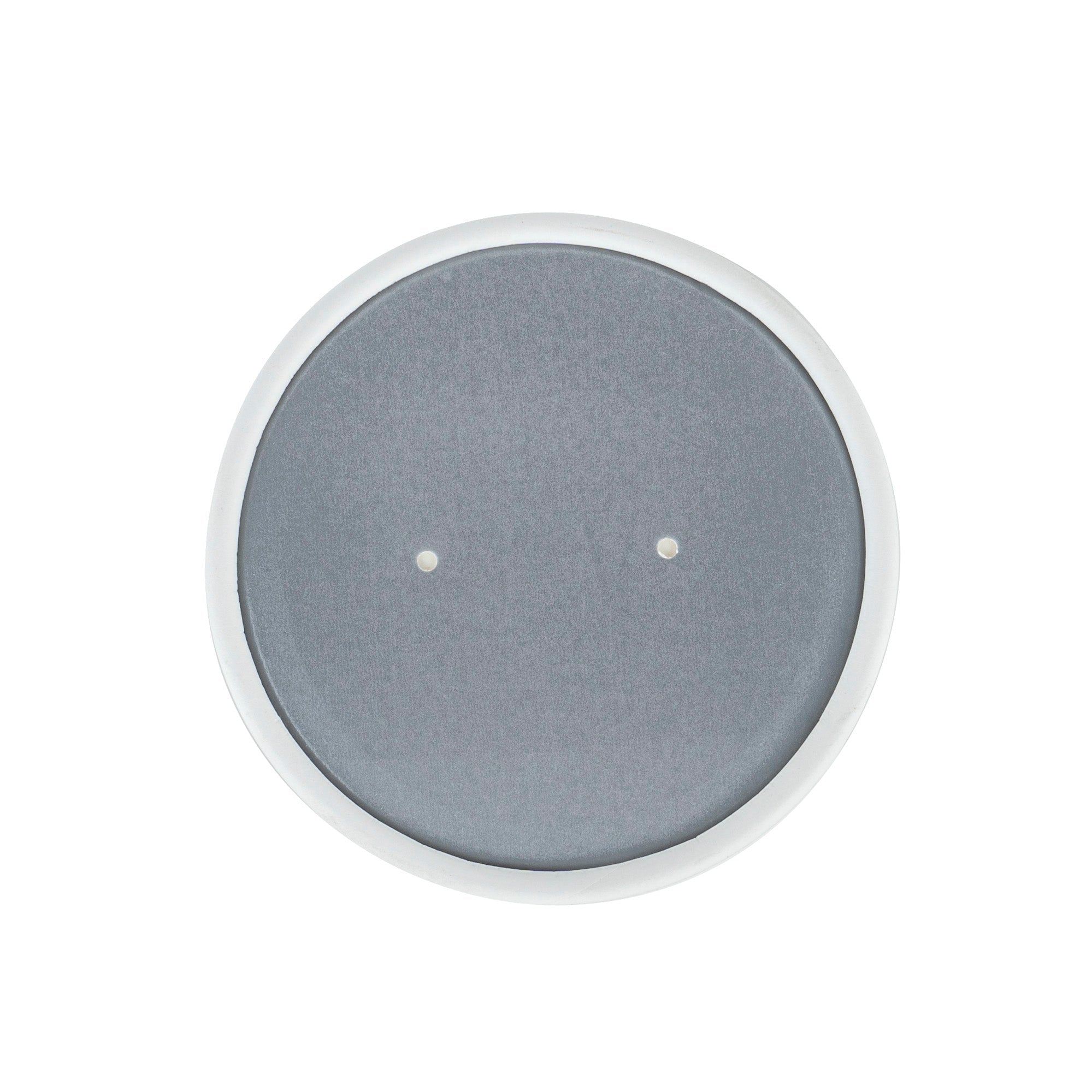 Bio Tek Round Gray Paper Soup Container Lid - Fits 12 oz - 25 count box