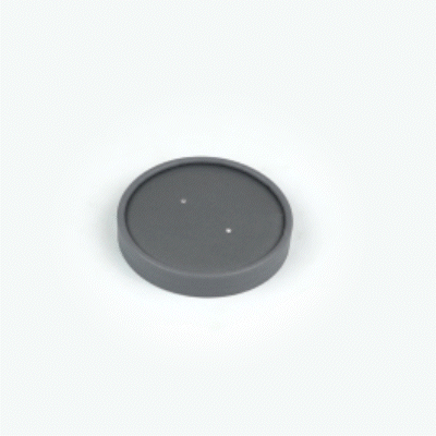 Bio Tek Round Gray Paper Soup Container Lid - Fits 12 oz - 200 count box