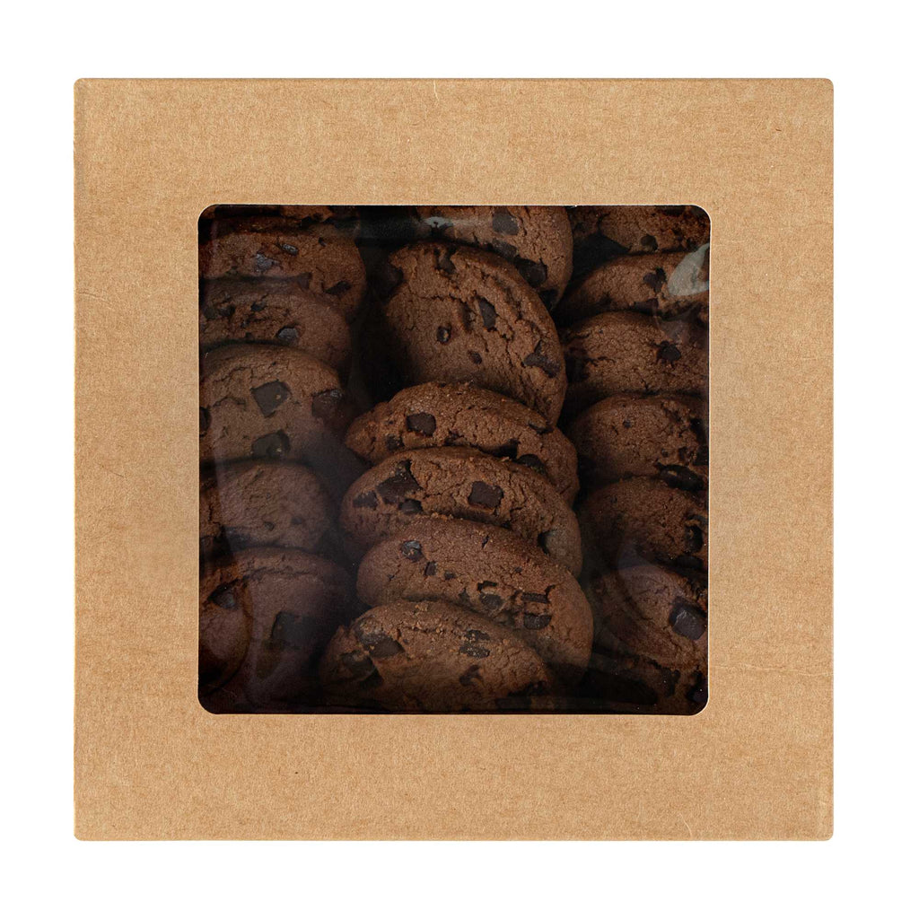 Cafe Vision 34 oz Square Kraft Paper Large Take Out Container - 6" x 6" x 2" - 200 count box