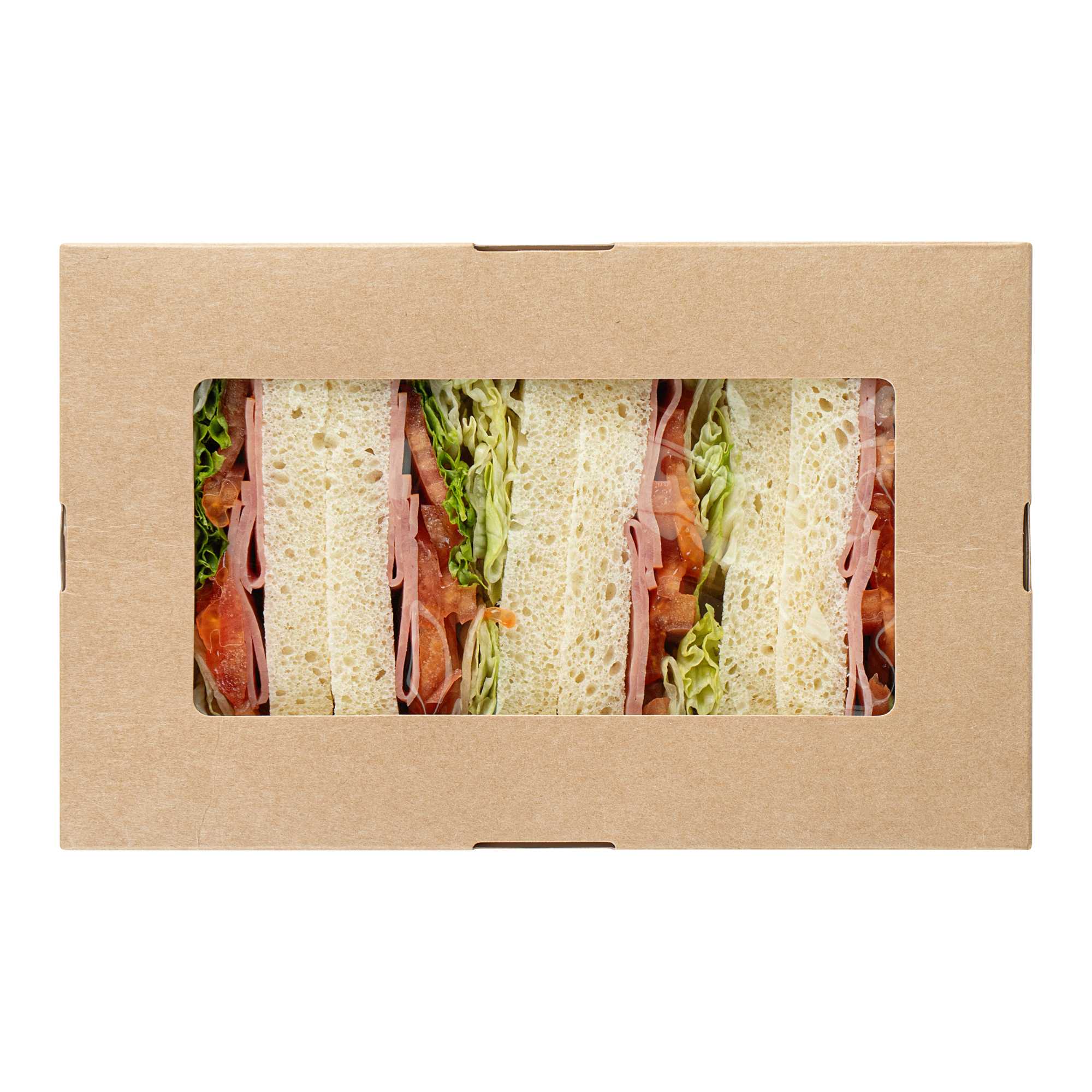 Cafe Vision 34 oz Rectangle Kraft Paper Large Take Out Container - 8 1/2" x 5 1/4" x 1 1/2" - 200 count box