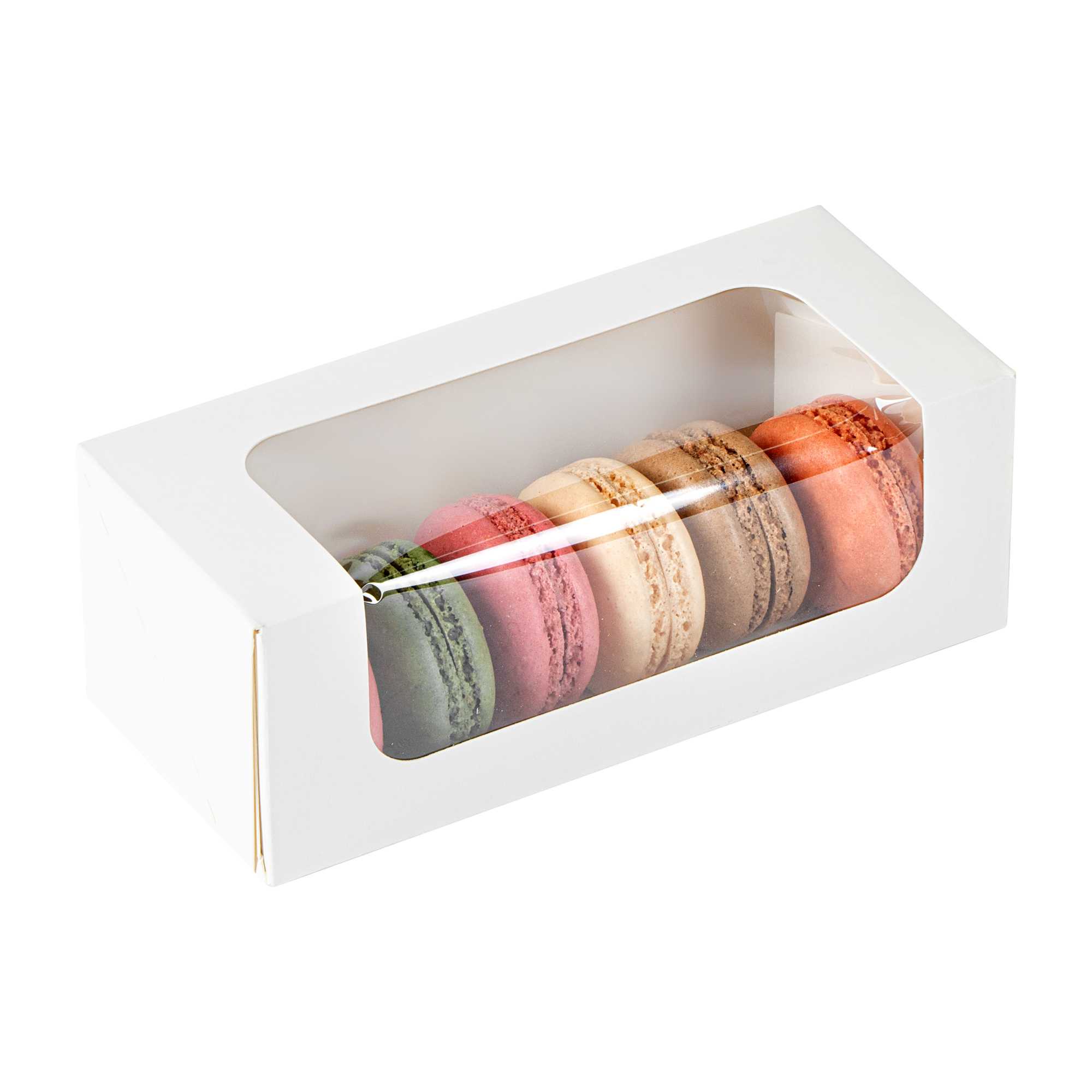 Cafe Vision 13 oz Rectangle White Paper Small Take Out Container - 6" x 2 1/2" x 2" - 50 count box