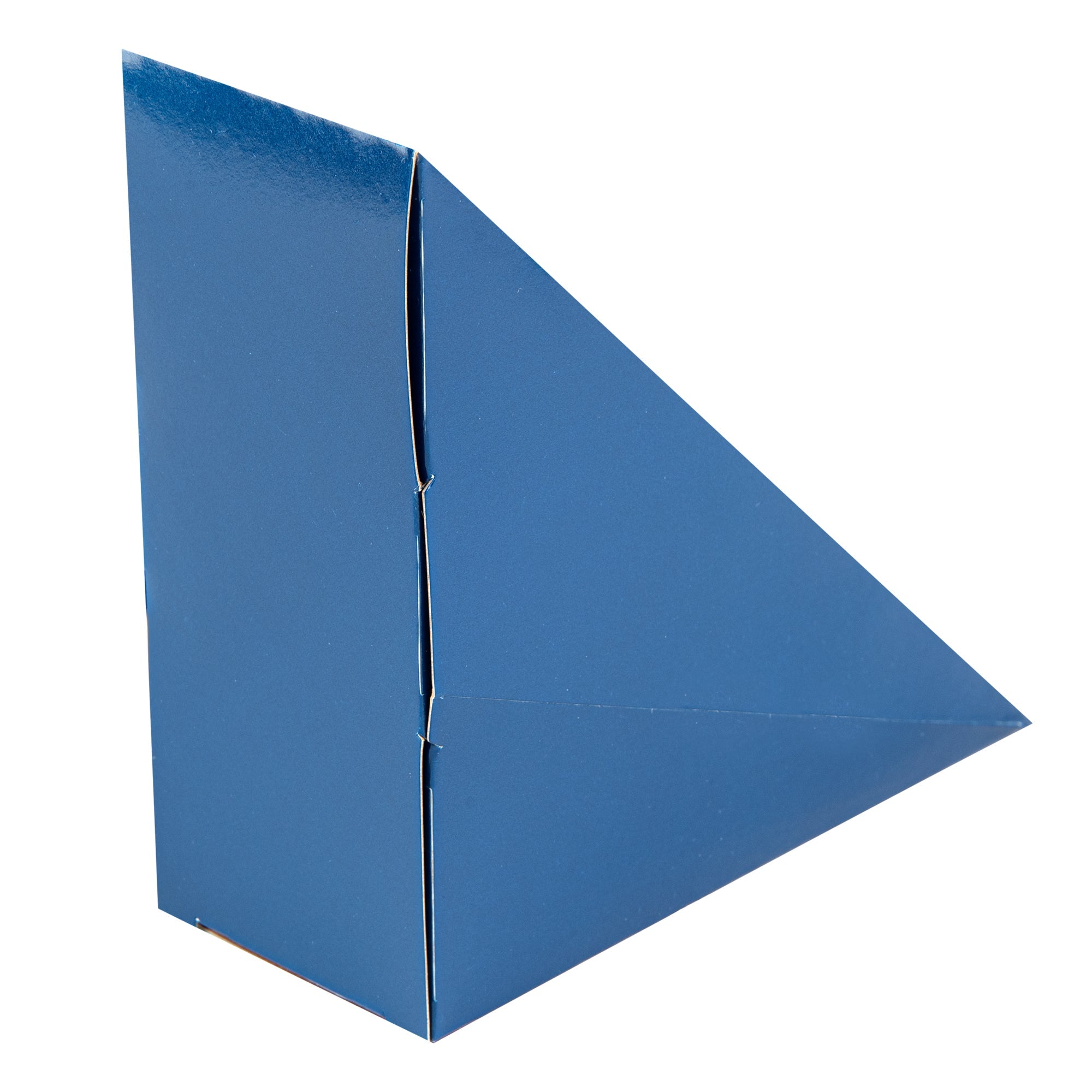 Cafe Vision Triangle Frenchie Paper Small Sandwich Box - 4 3/4" x 4 3/4" x 2" - 25 count box