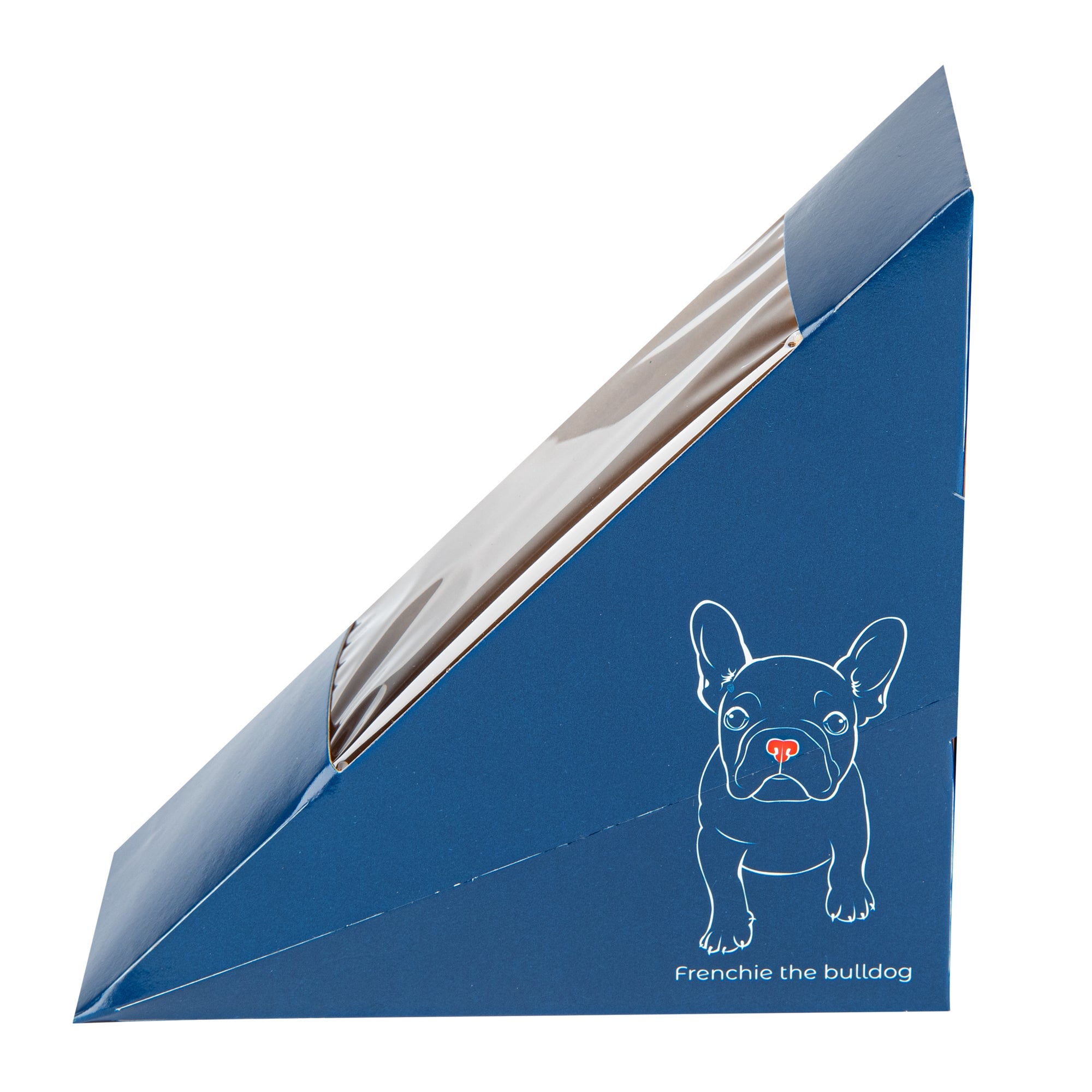 Cafe Vision Triangle Frenchie Paper Small Sandwich Box - 4 3/4" x 4 3/4" x 2" - 200 count box