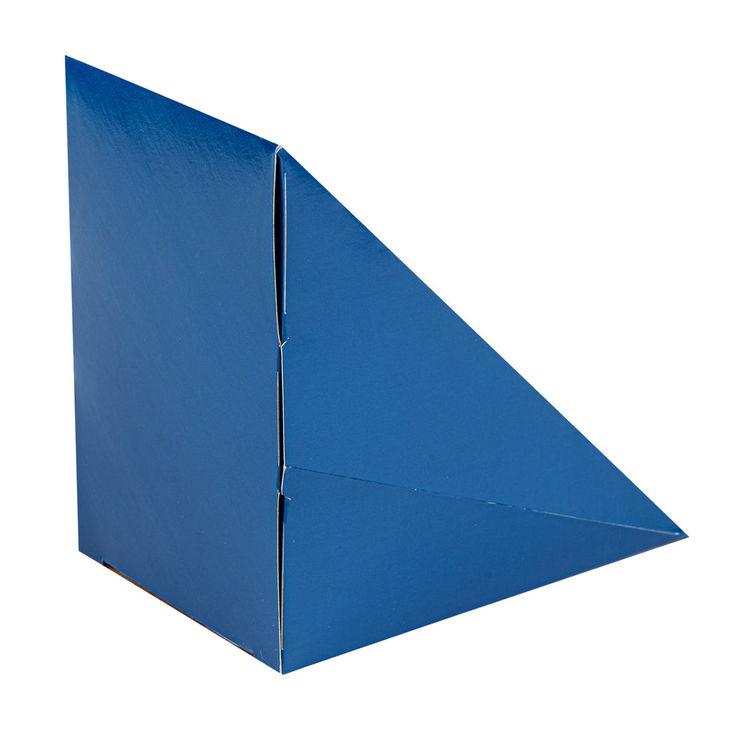Cafe Vision Triangle Frenchie Paper Medium Sandwich Box - 4 3/4" x 4 3/4" x 2 3/4" - 200 count box