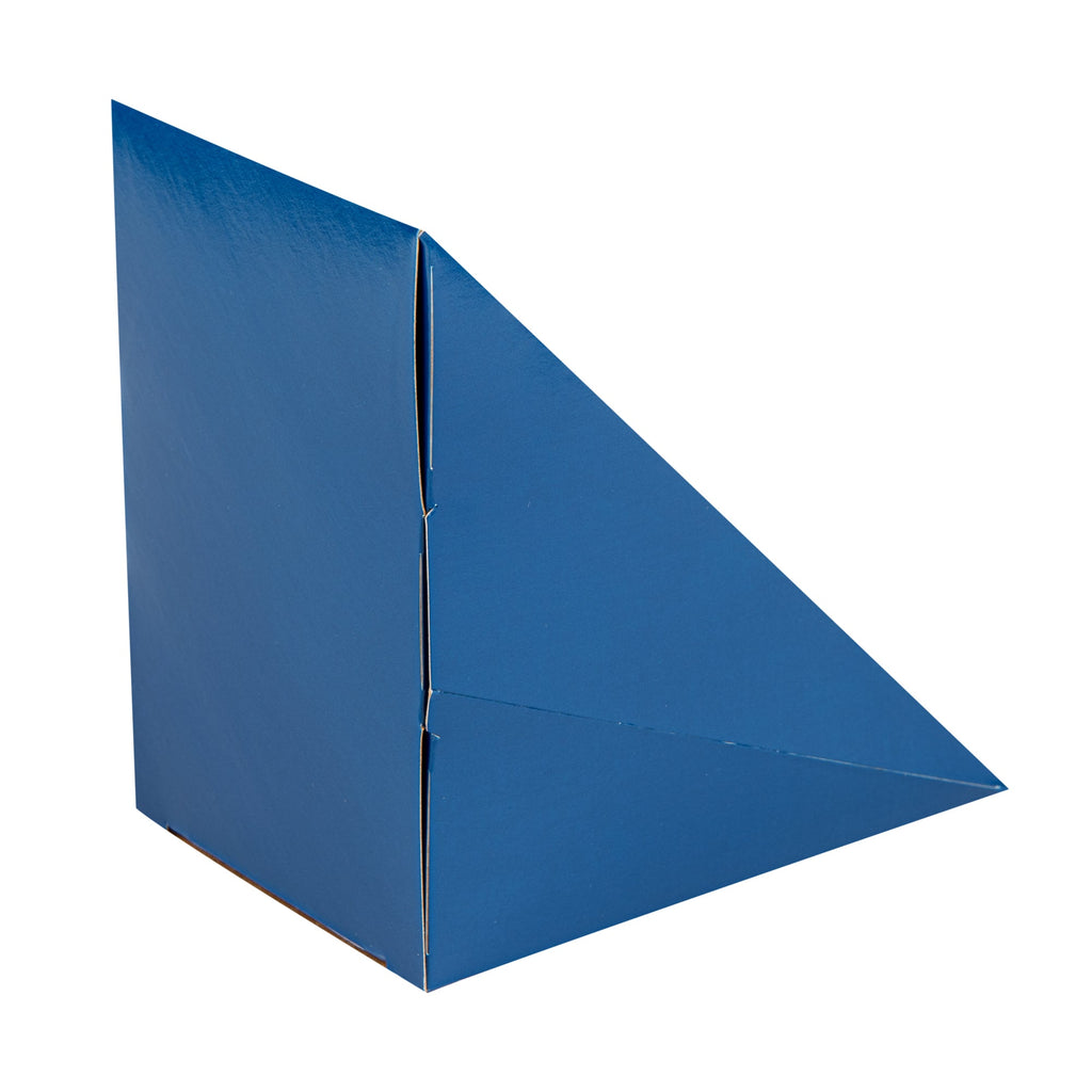 Cafe Vision Triangle Frenchie Paper Large Sandwich Box - 4 3/4" x 4 3/4" x 3 1/4" - 25 count box