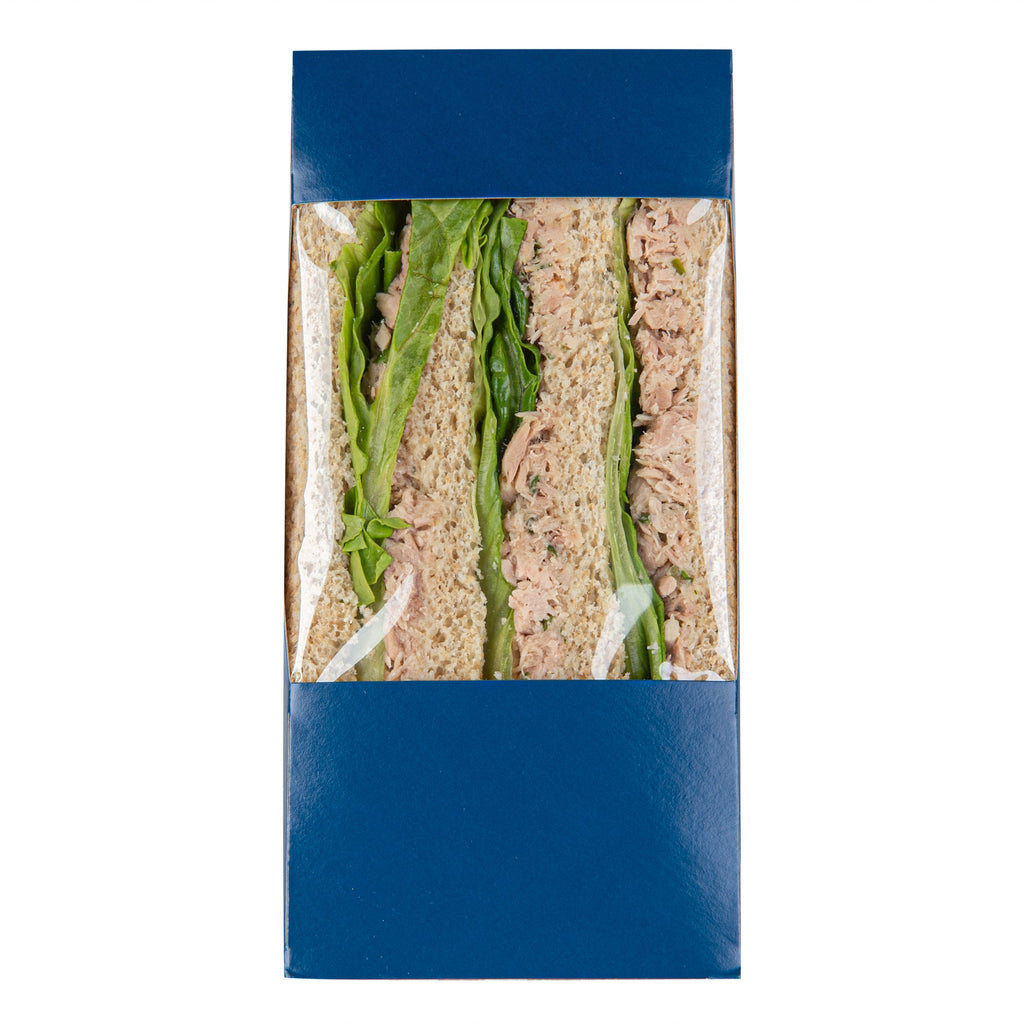 Cafe Vision Triangle Frenchie Paper Large Sandwich Box - 4 3/4" x 4 3/4" x 3 1/4" - 200 count box