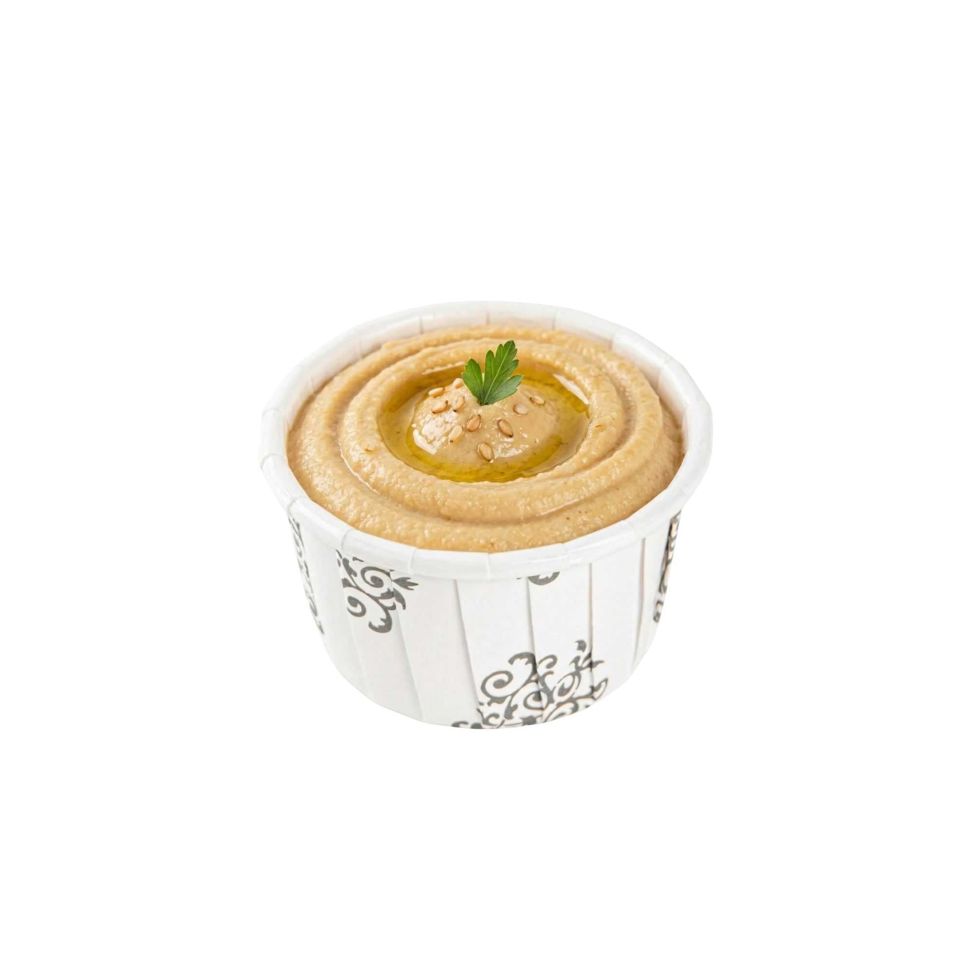 Panificio 1 oz Round Vintage Floral Paper Small Baking Cup - Pleated - 2" x 2" x 1 1/4" - 200 count box