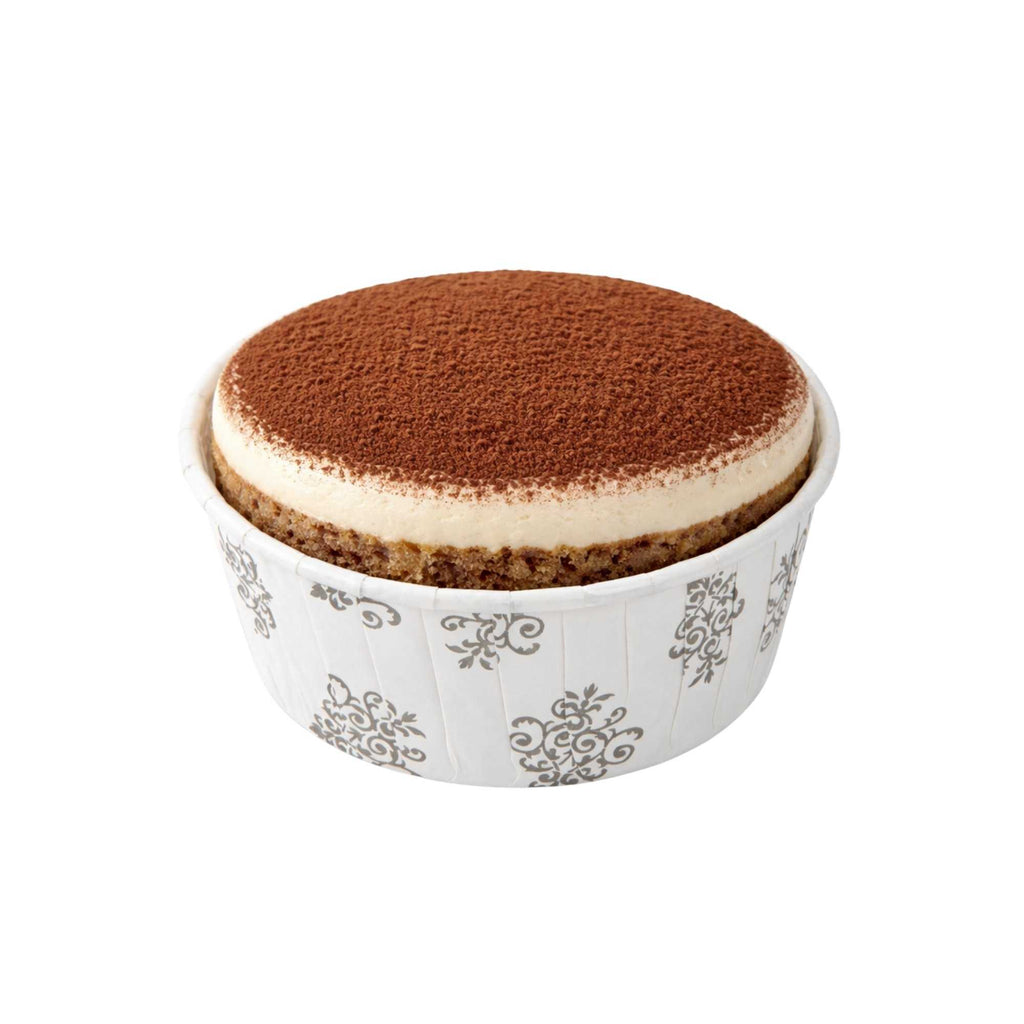 Panificio 5 oz Round Vintage Floral Paper Large Baking Cup - Pleated - 3 3/4" x 3 3/4" x 1 1/2" - 200 count box