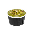 Panificio 1 oz Round Black Paper Small Baking Cup - Pleated - 2" x 2" x 1 1/4" - 200 count box