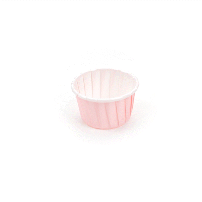 Panificio 1 oz Round Pink Paper Small Baking Cup - Pleated - 2" x 2" x 1 1/4" - 200 count box