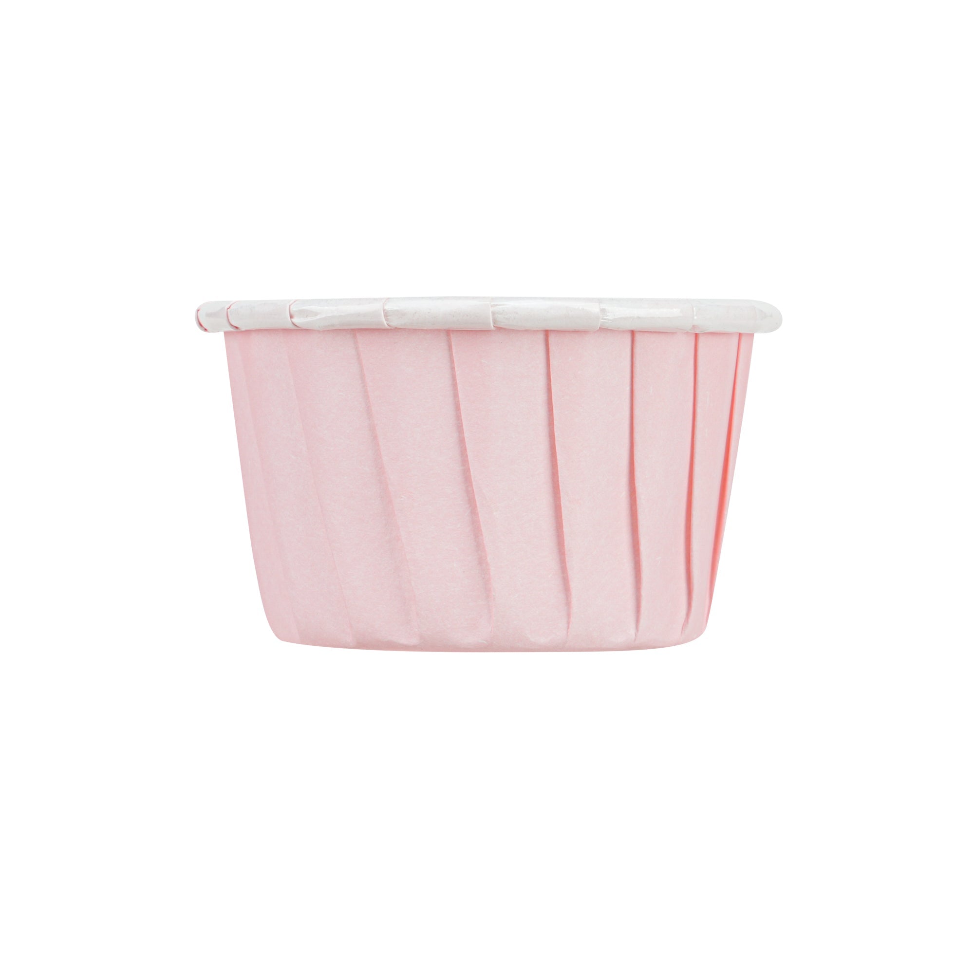 Panificio 1 oz Round Pink Paper Small Baking Cup - Pleated - 2" x 2" x 1 1/4" - 200 count box
