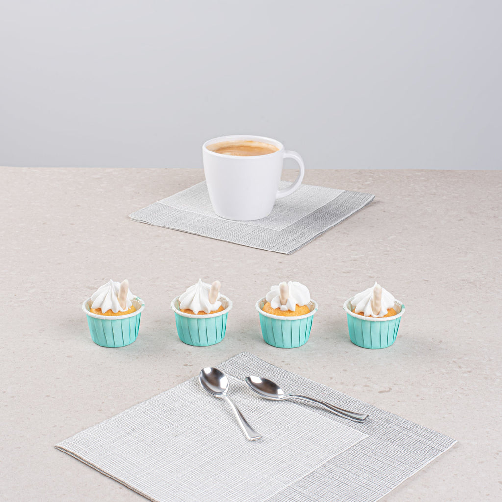 Panificio 1 oz Round Turquoise Paper Small Baking Cup - Pleated - 2" x 2" x 1 1/4" - 200 count box