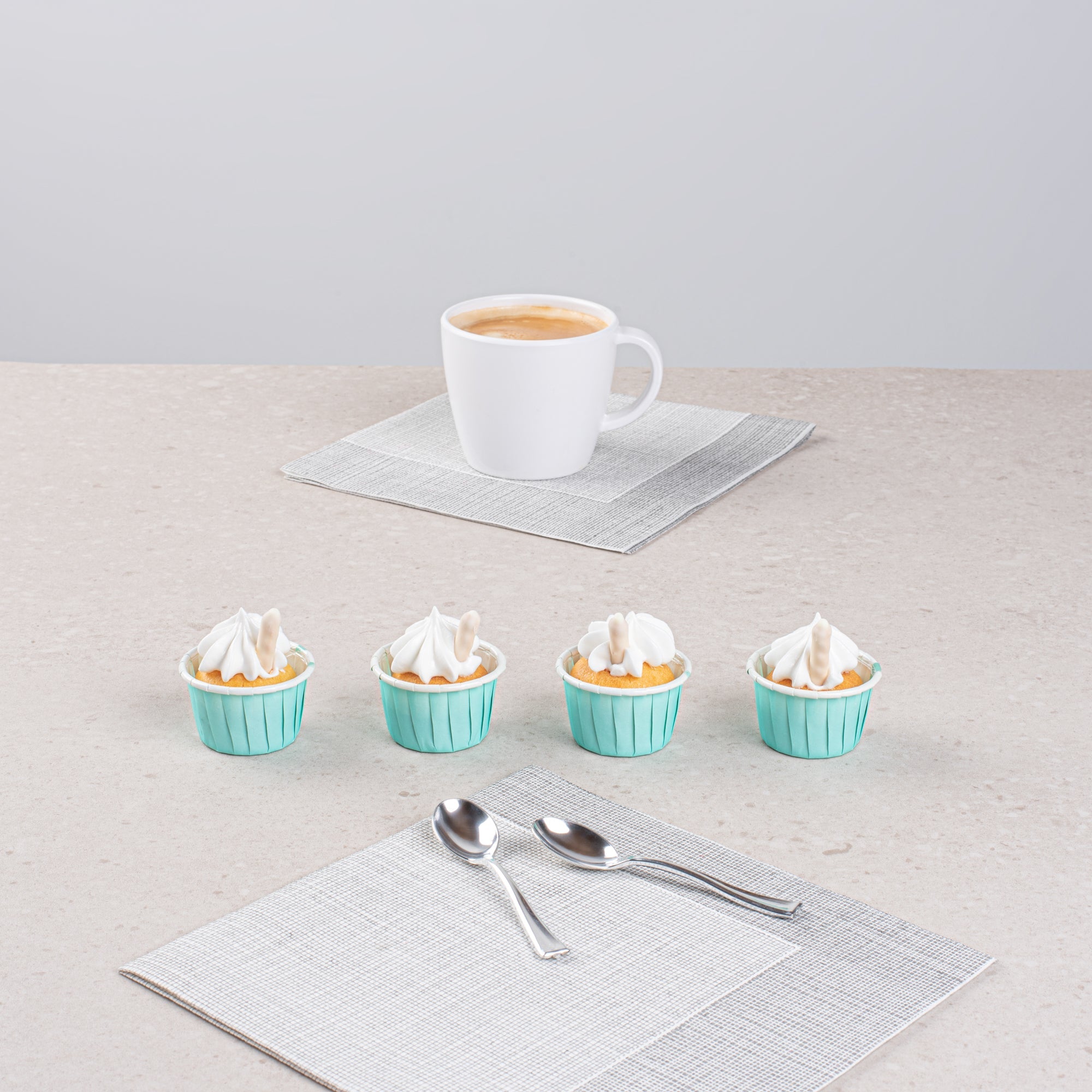 Panificio 1 oz Round Turquoise Paper Small Baking Cup - Pleated - 2" x 2" x 1 1/4" - 200 count box