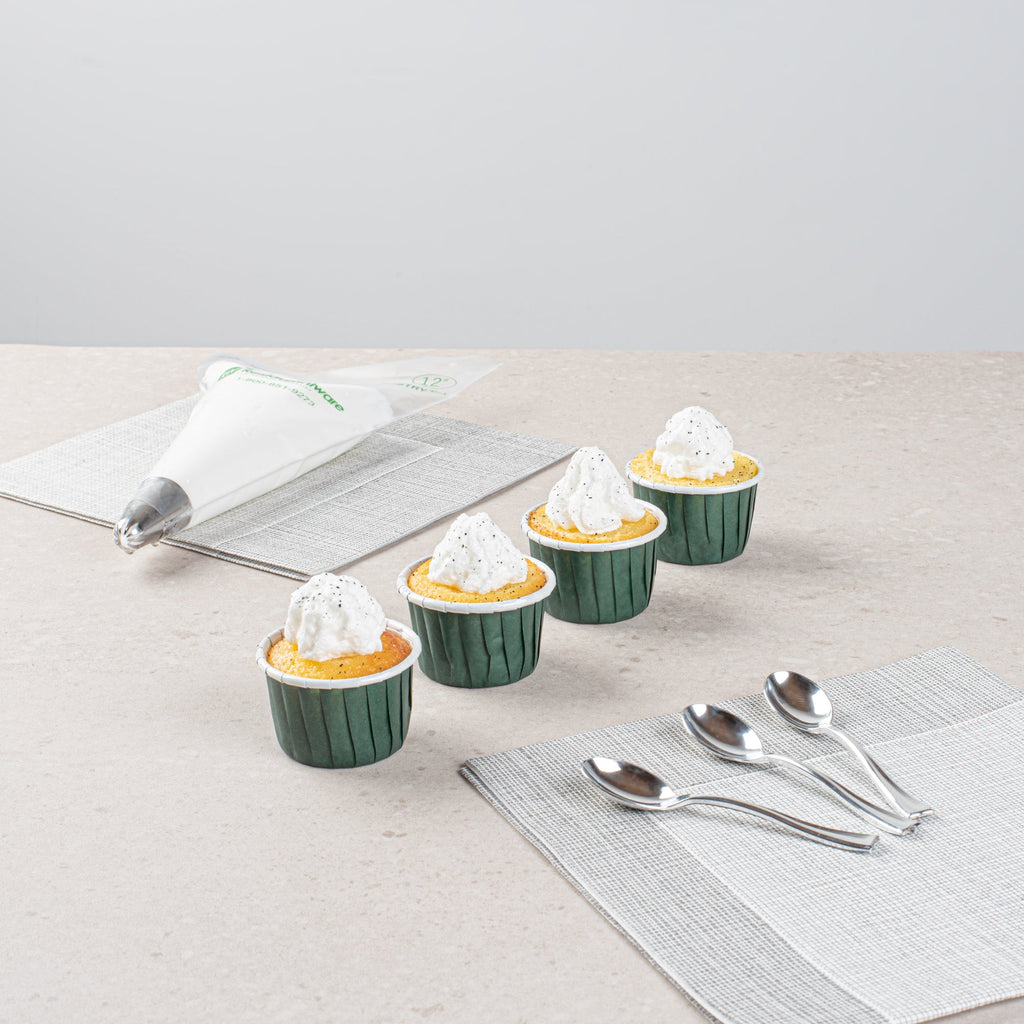 Panificio 2 oz Round Forest Green Paper Medium Baking Cup - Pleated - 2 1/4" x 2 1/4" x 1 1/2" - 200 count box