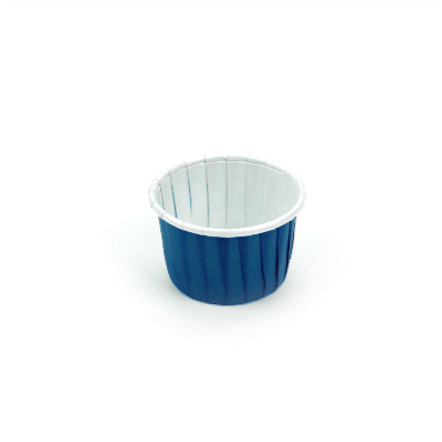 Panificio 2 oz Round Midnight Blue Paper Medium Baking Cup - Pleated - 2 1/4" x 2 1/4" x 1 1/2" - 200 count box