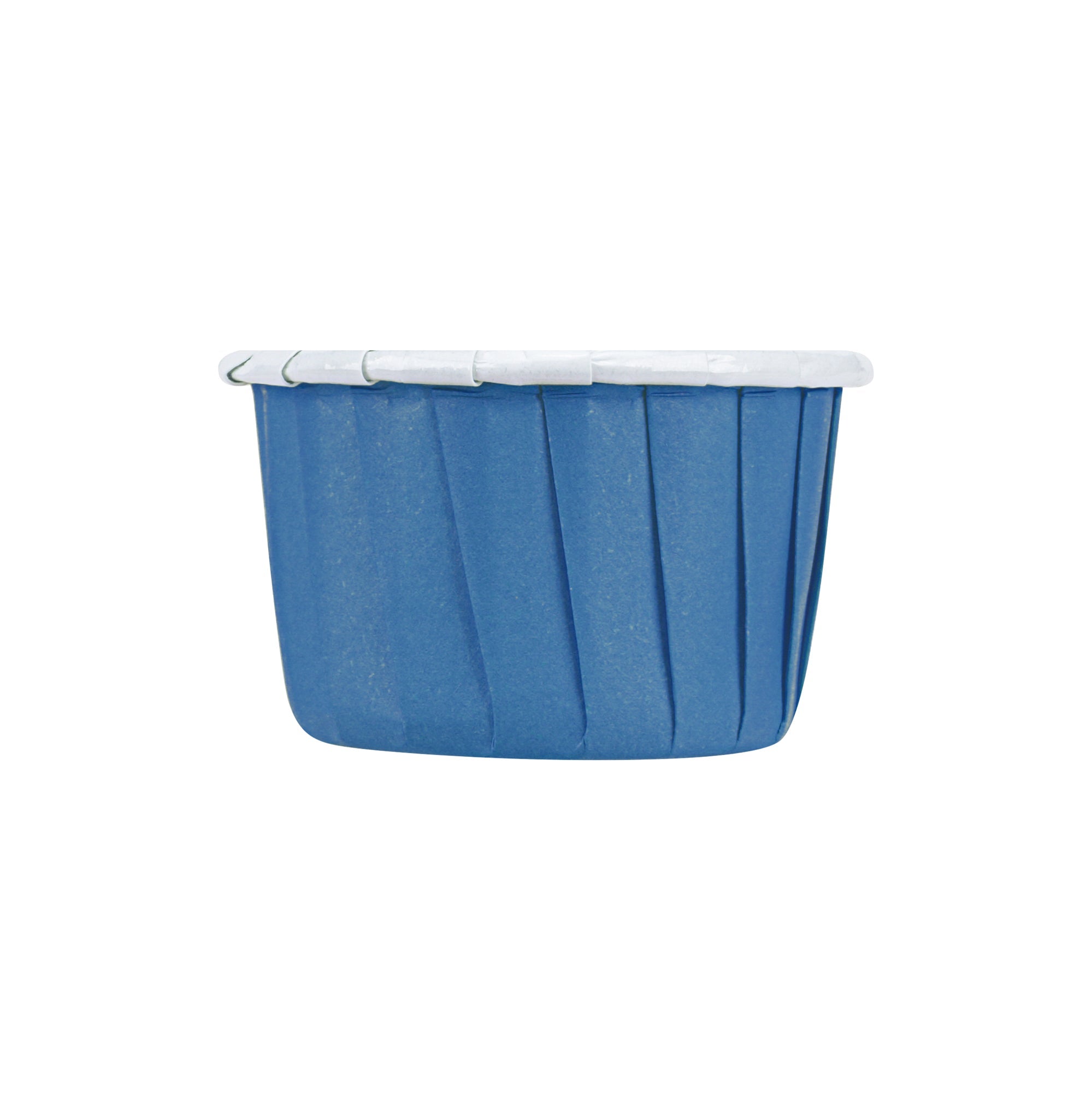 Panificio 2 oz Round Midnight Blue Paper Medium Baking Cup - Pleated - 2 1/4" x 2 1/4" x 1 1/2" - 200 count box