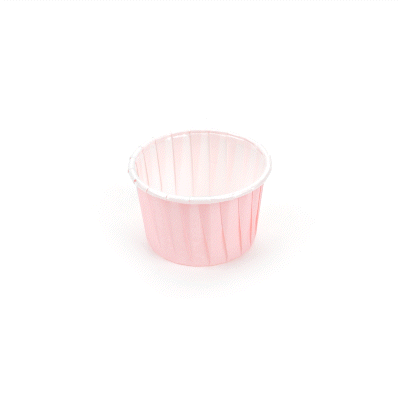 Panificio 2 oz Round Pink Paper Medium Baking Cup - Pleated - 2 1/4" x 2 1/4" x 1 1/2" - 200 count box