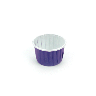 Panificio 2 oz Round Purple Paper Medium Baking Cup - Pleated - 2 1/4" x 2 1/4" x 1 1/2" - 200 count box