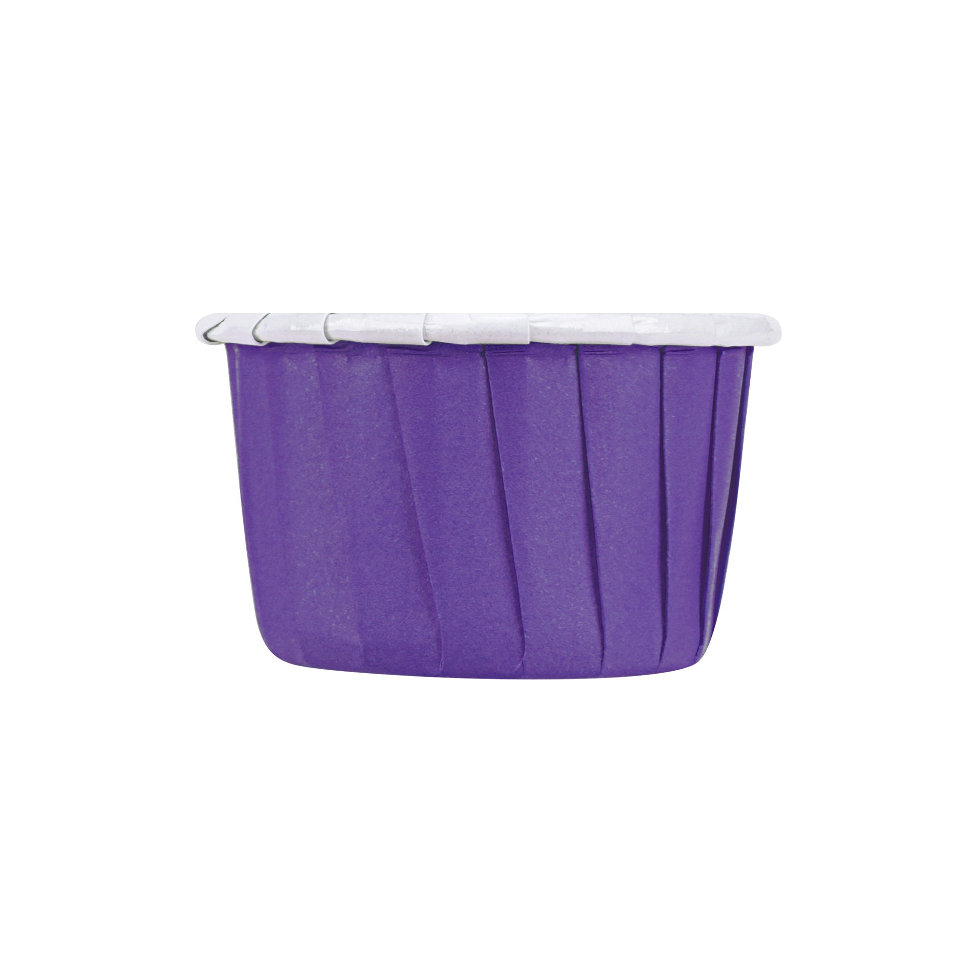Panificio 2 oz Round Purple Paper Medium Baking Cup - Pleated - 2 1/4" x 2 1/4" x 1 1/2" - 200 count box