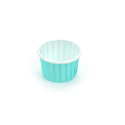 Panificio 2 oz Round Turquoise Paper Medium Baking Cup - Pleated - 2 1/4" x 2 1/4" x 1 1/2" - 200 count box