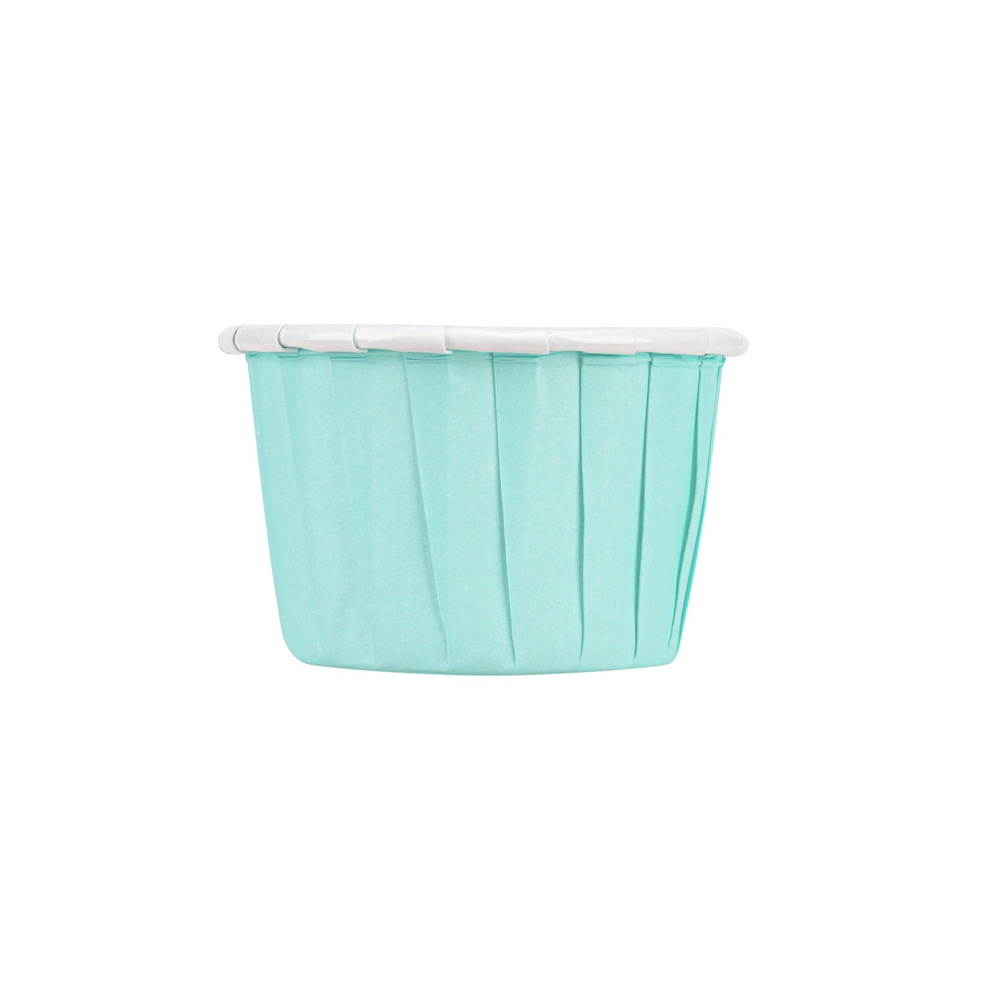Panificio 2 oz Round Turquoise Paper Medium Baking Cup - Pleated - 2 1/4" x 2 1/4" x 1 1/2" - 200 count box