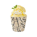 Panificio 4 oz Round Plaid Paper Tall Baking Cup - Pleated - 3" x 3" x 2 3/4" - 200 count box