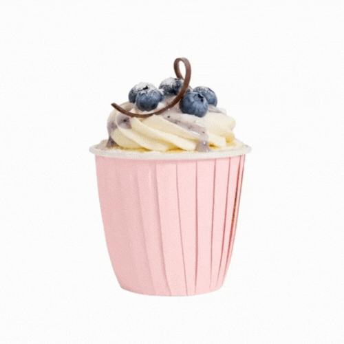 Panificio 4 oz Round Pink Paper Tall Baking Cup - Pleated - 3" x 3" x 2 3/4" - 200 count box